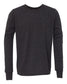 bella+canvas youth long sleeve tee charcoal black triblend