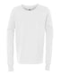 bella+canvas youth long sleeve tee white