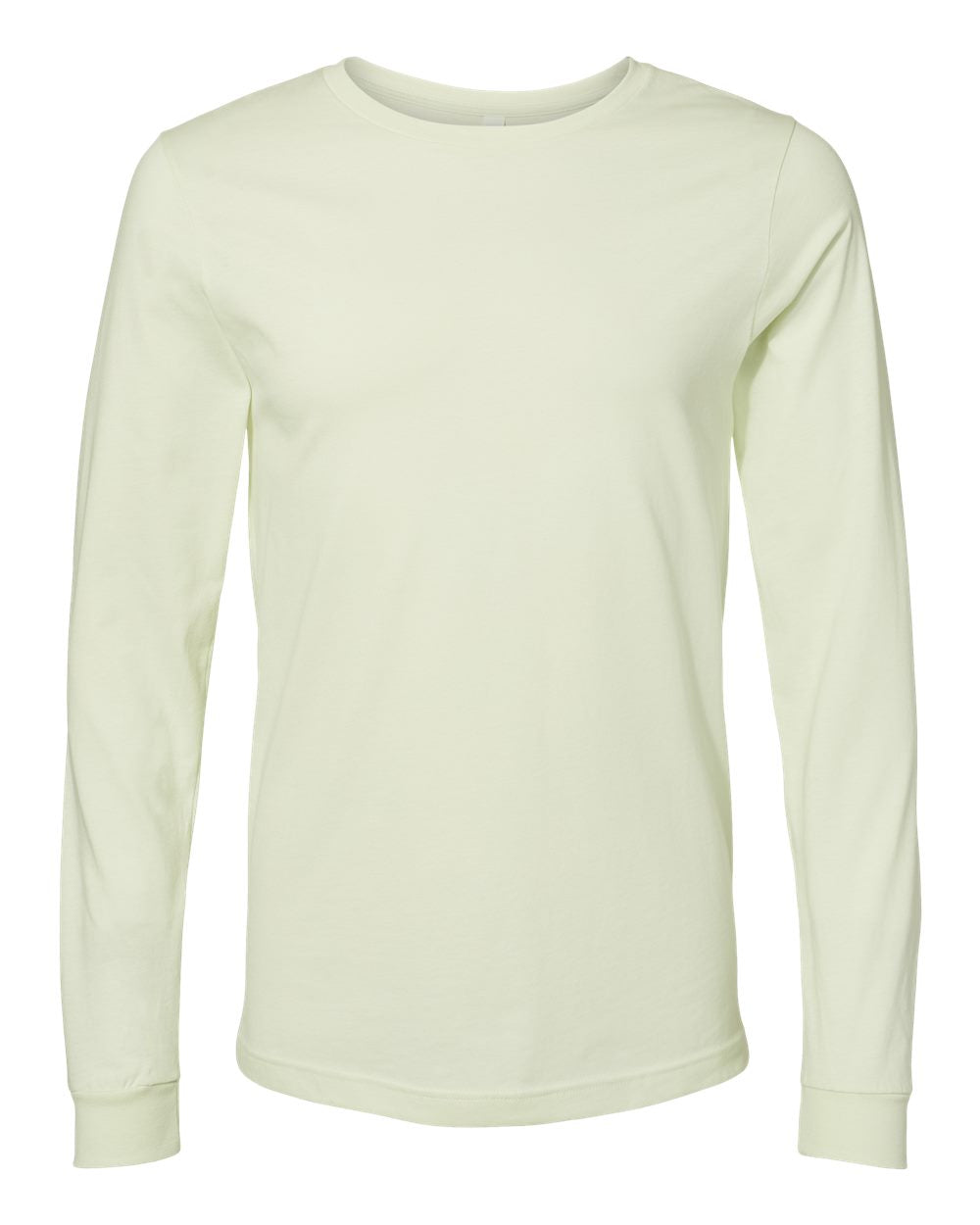 bella+canvas long sleeve tee citron