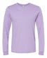 bella+canvas long sleeve tee dark lavender