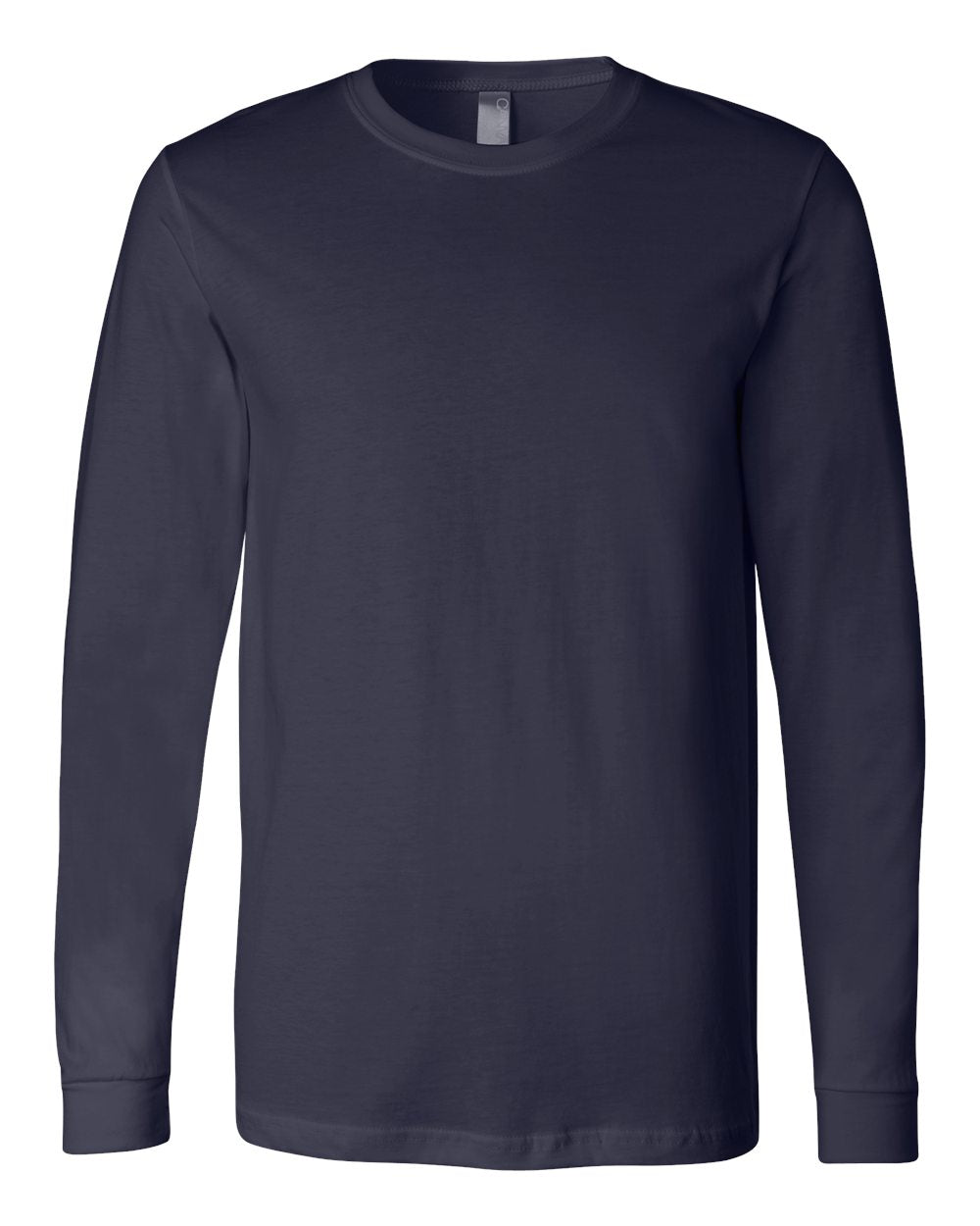 bella+canvas long sleeve tee navy