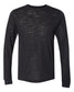 bella+canvas long sleeve tee solid black slub