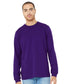 bella+canvas long sleeve tee team purple