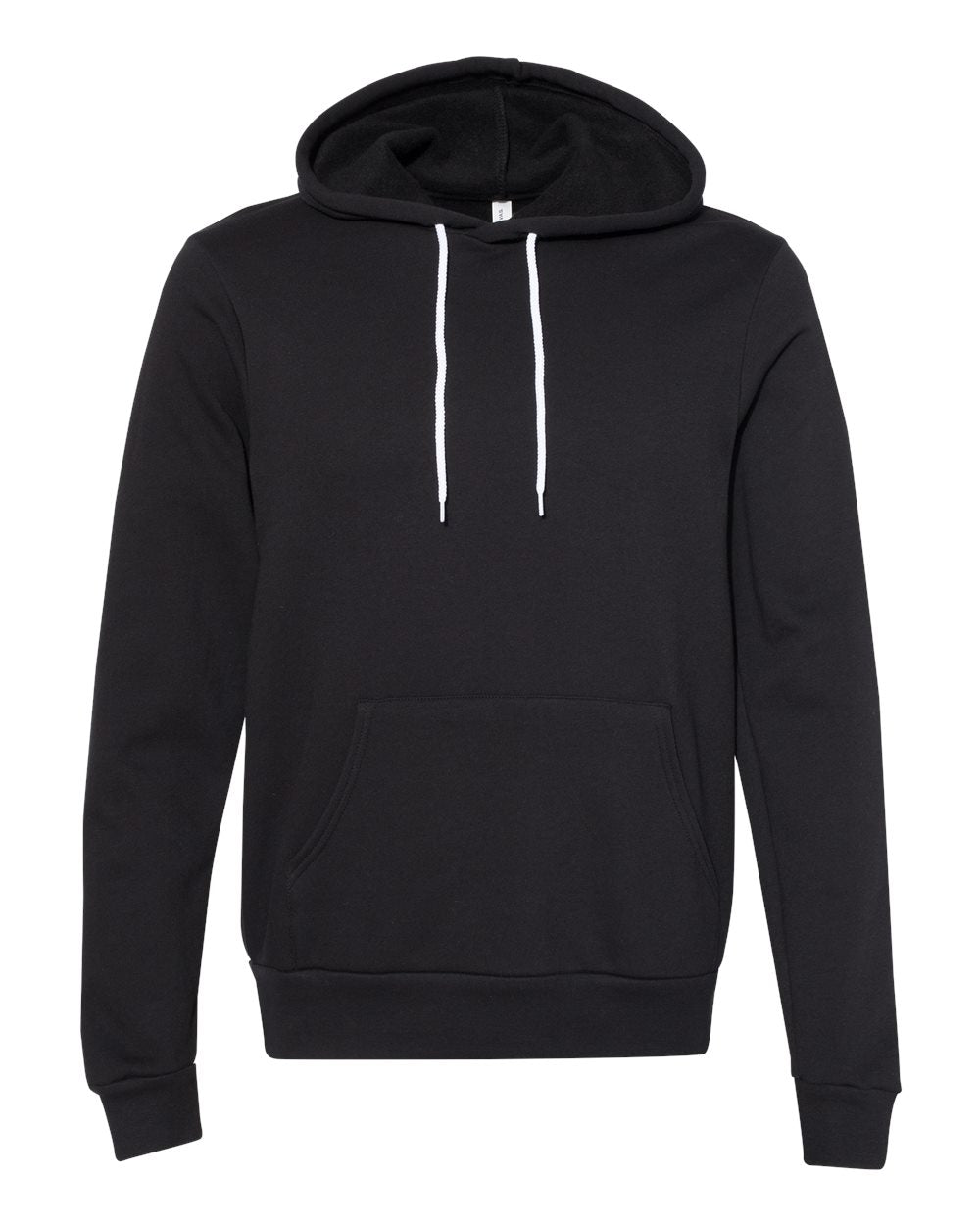 bella+canvas fleece hoodie black