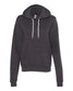 bella+canvas fleece hoodie dark grey