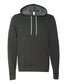 bella+canvas fleece hoodie dark grey heather
