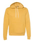 bella+canvas fleece hoodie heather mustard