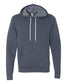 bella+canvas fleece hoodie heather navy