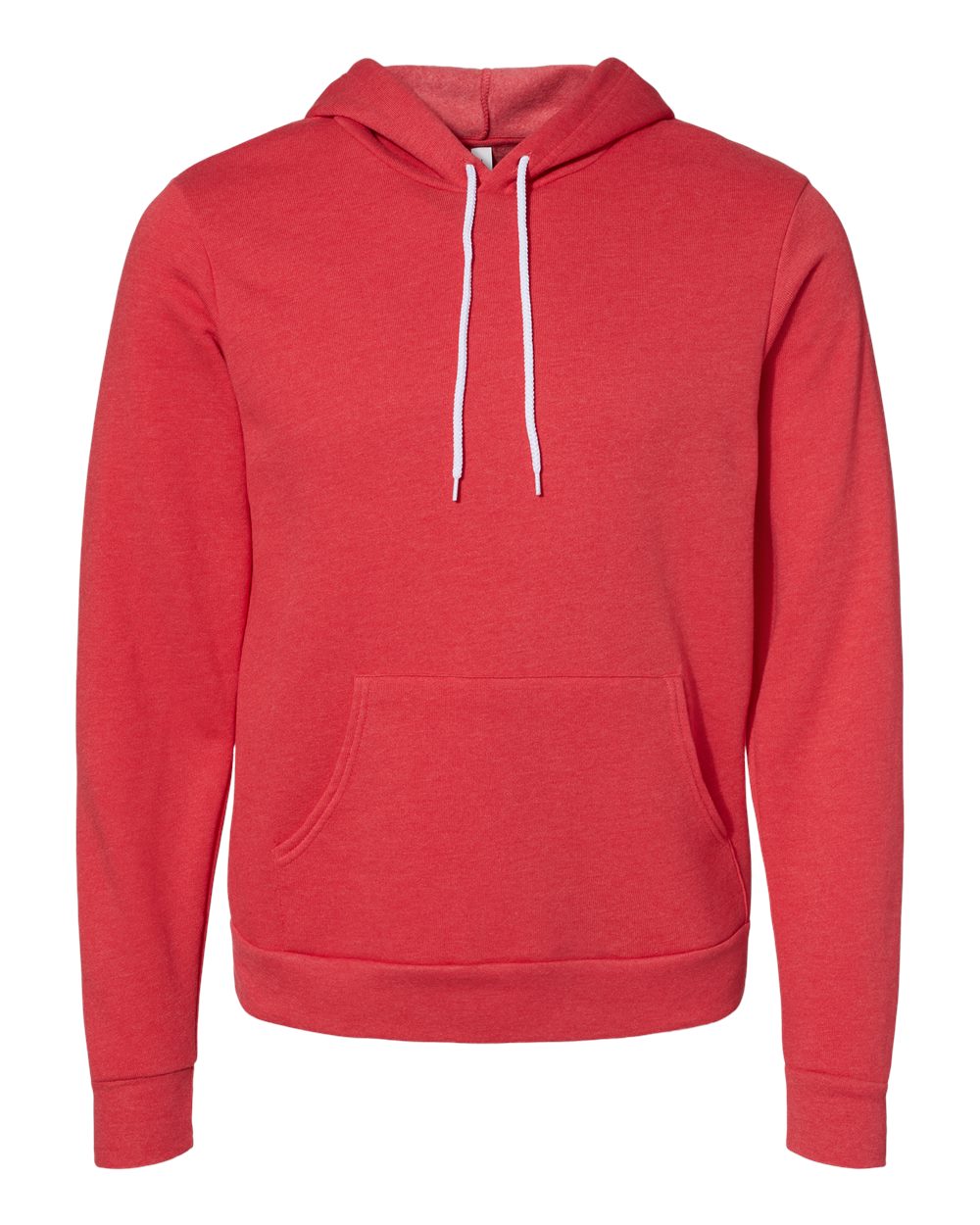bella+canvas fleece hoodie heather red