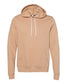 bella+canvas fleece hoodie heather sand