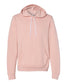 bella+canvas fleece hoodie peach