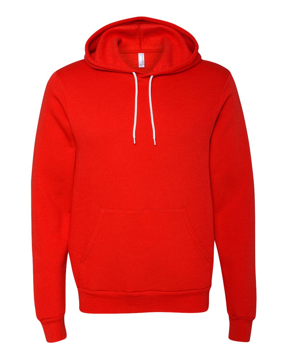 bella+canvas fleece hoodie poppy