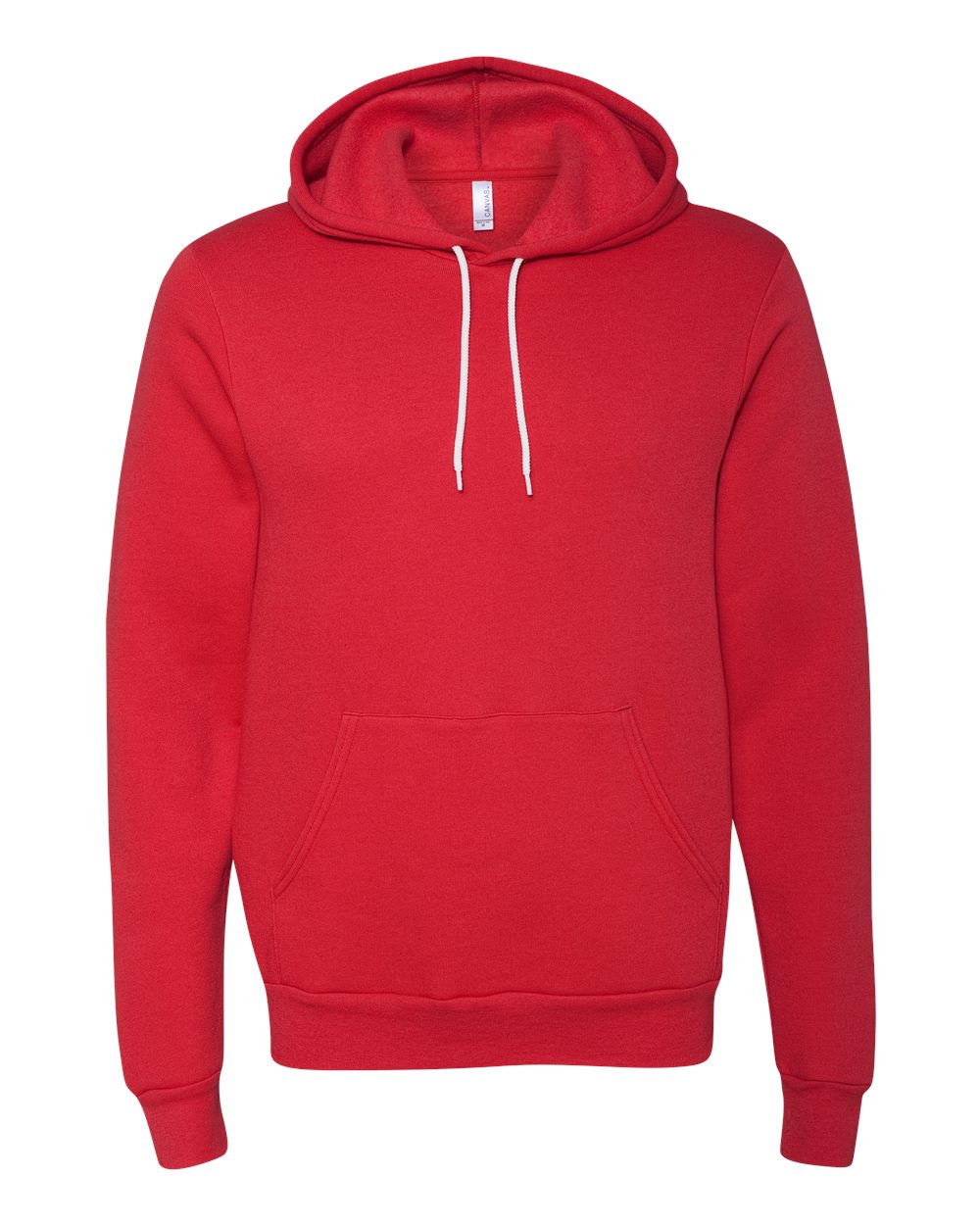bella+canvas fleece hoodie red