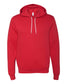 bella+canvas fleece hoodie red