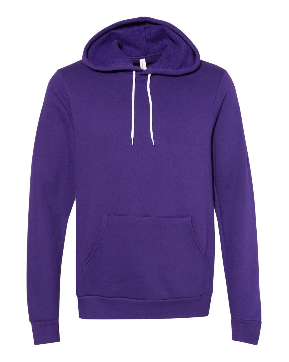bella+canvas fleece hoodie team purple