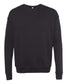 bella+canvas fleece crewneck sweatshirt DTG black