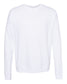 bella+canvas fleece crewneck sweatshirt DTG white