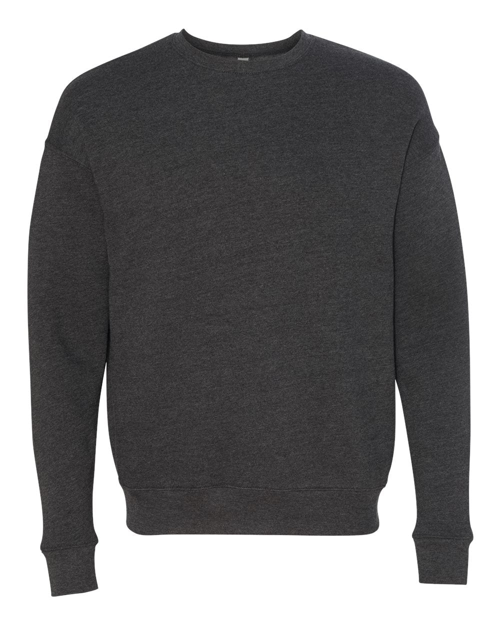 bella+canvas fleece crewneck sweatshirt dark grey heather