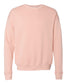 bella+canvas fleece crewneck sweatshirt peach