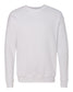 bella+canvas fleece crewneck sweatshirt white