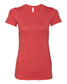 bella+canvas womens tee heather red