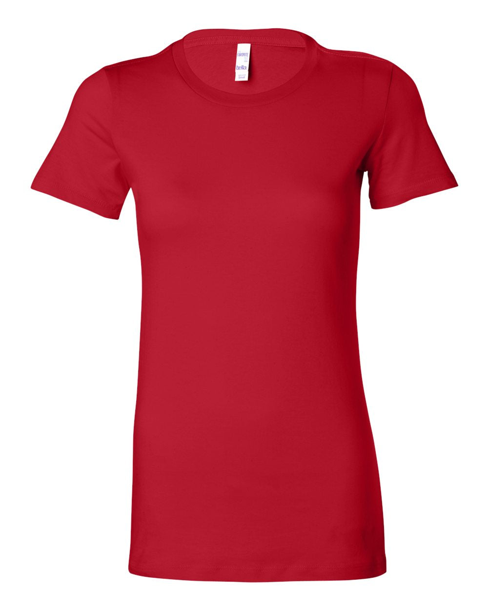 bella+canvas womens tee red