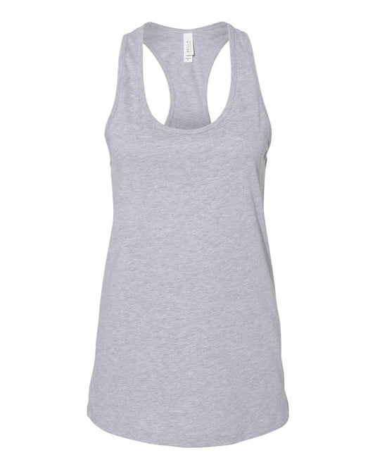 bella+canvas womens racerback tank athletic heather