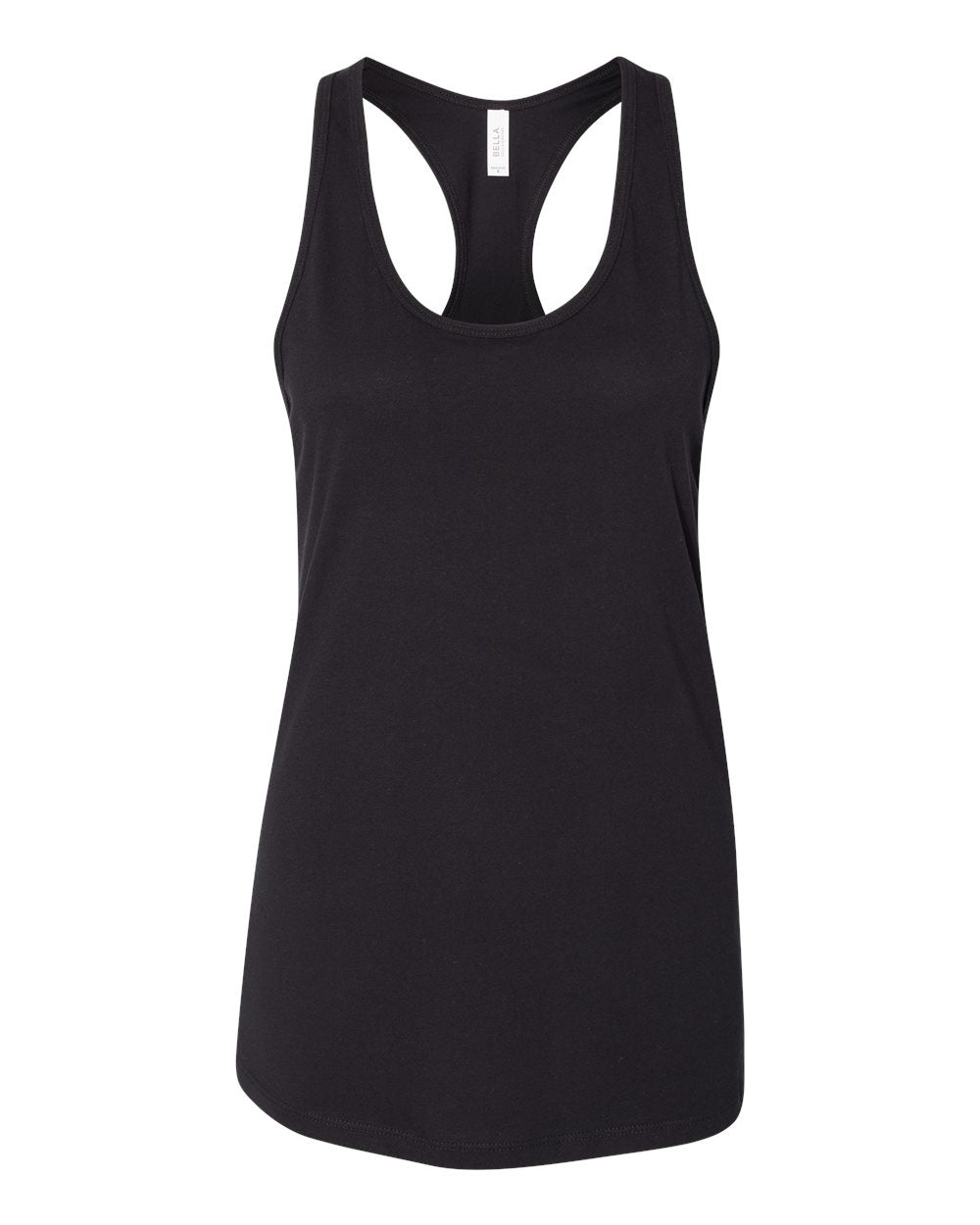bella+canvas womens racerback tank black