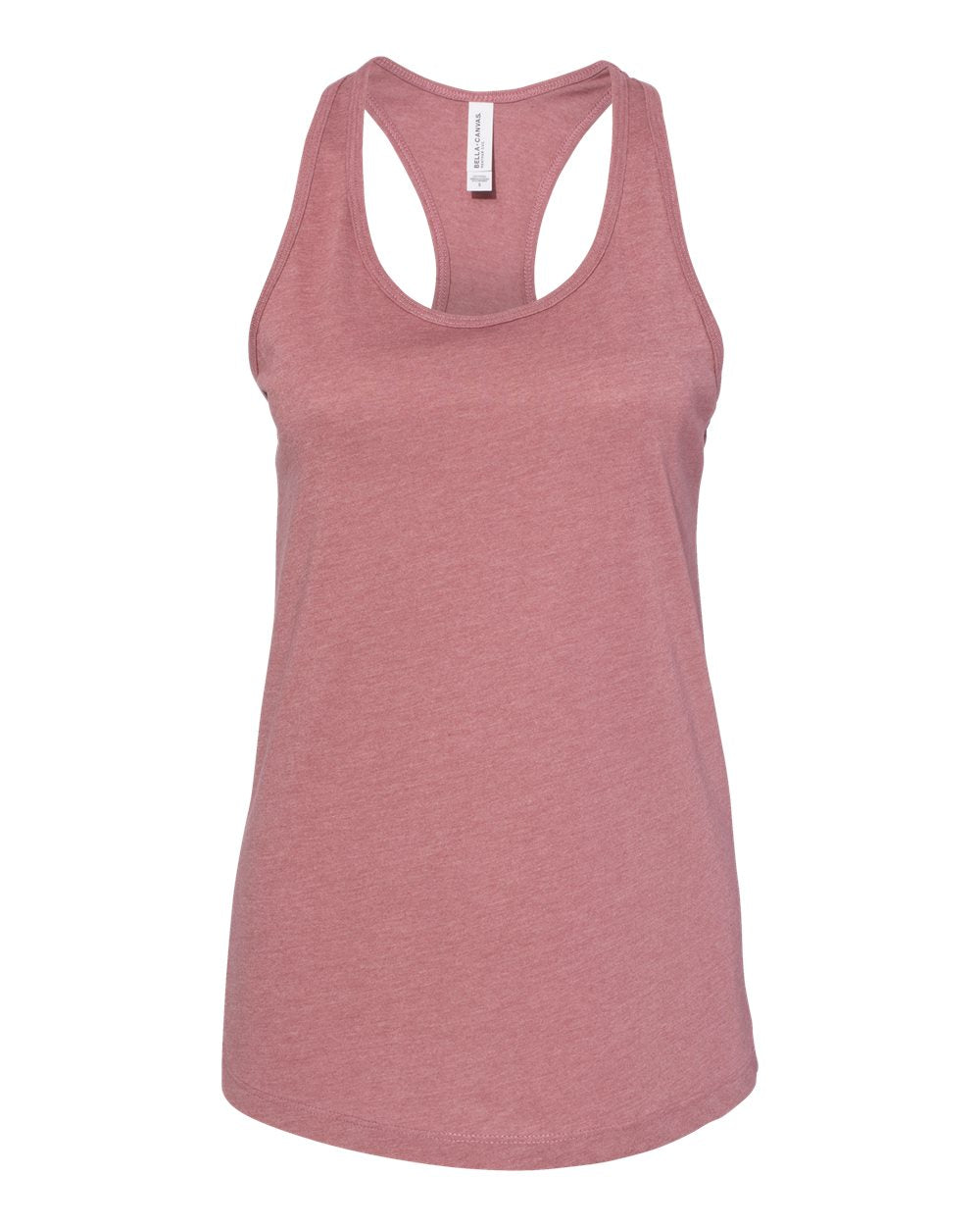 bella+canvas womens racerback tank heather mauve