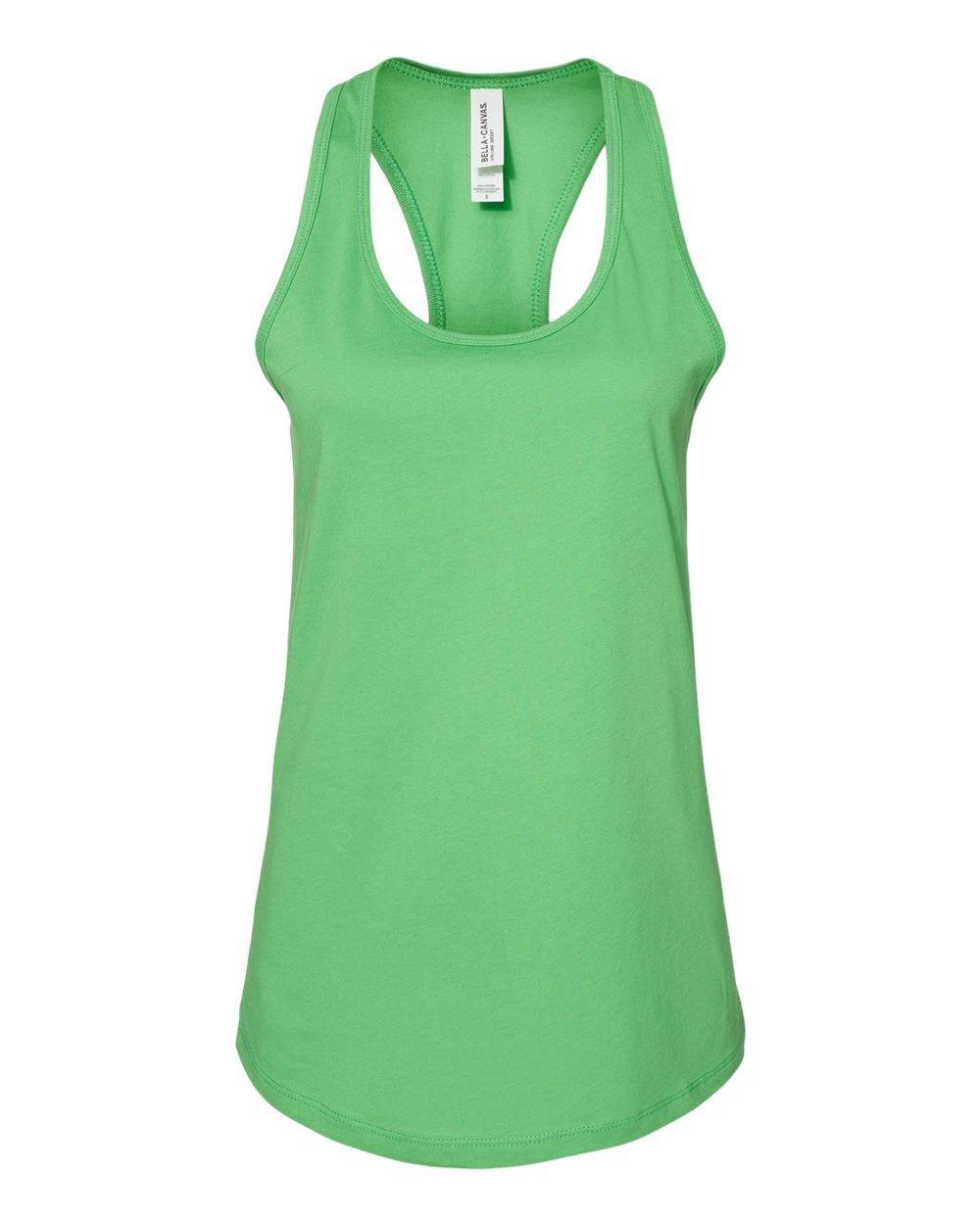 bella+canvas womens racerback tank synthetic green