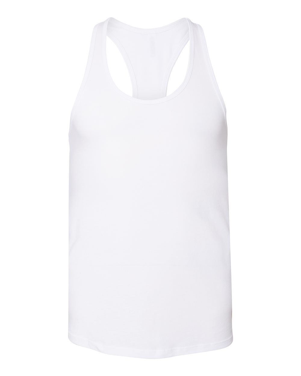 bella+canvas womens racerback tank white