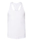 bella+canvas womens racerback tank white