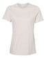 bella+canvas womens relaxed cvc tee heather prism natural