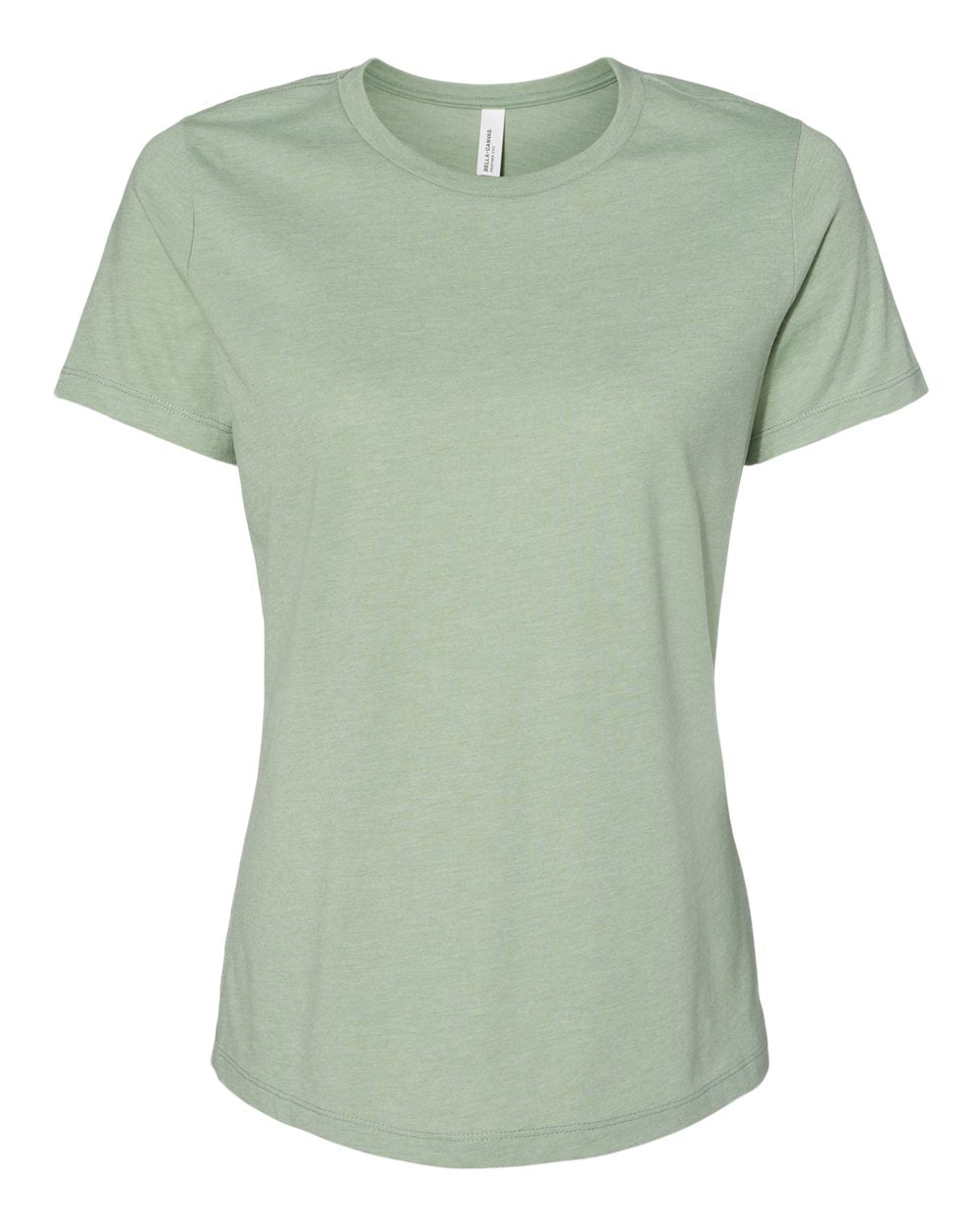 bella+canvas womens relaxed cvc tee heather sage