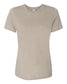 bella+canvas womens relaxed cvc tee heather stone