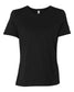 bella+canvas womens relaxed tee black