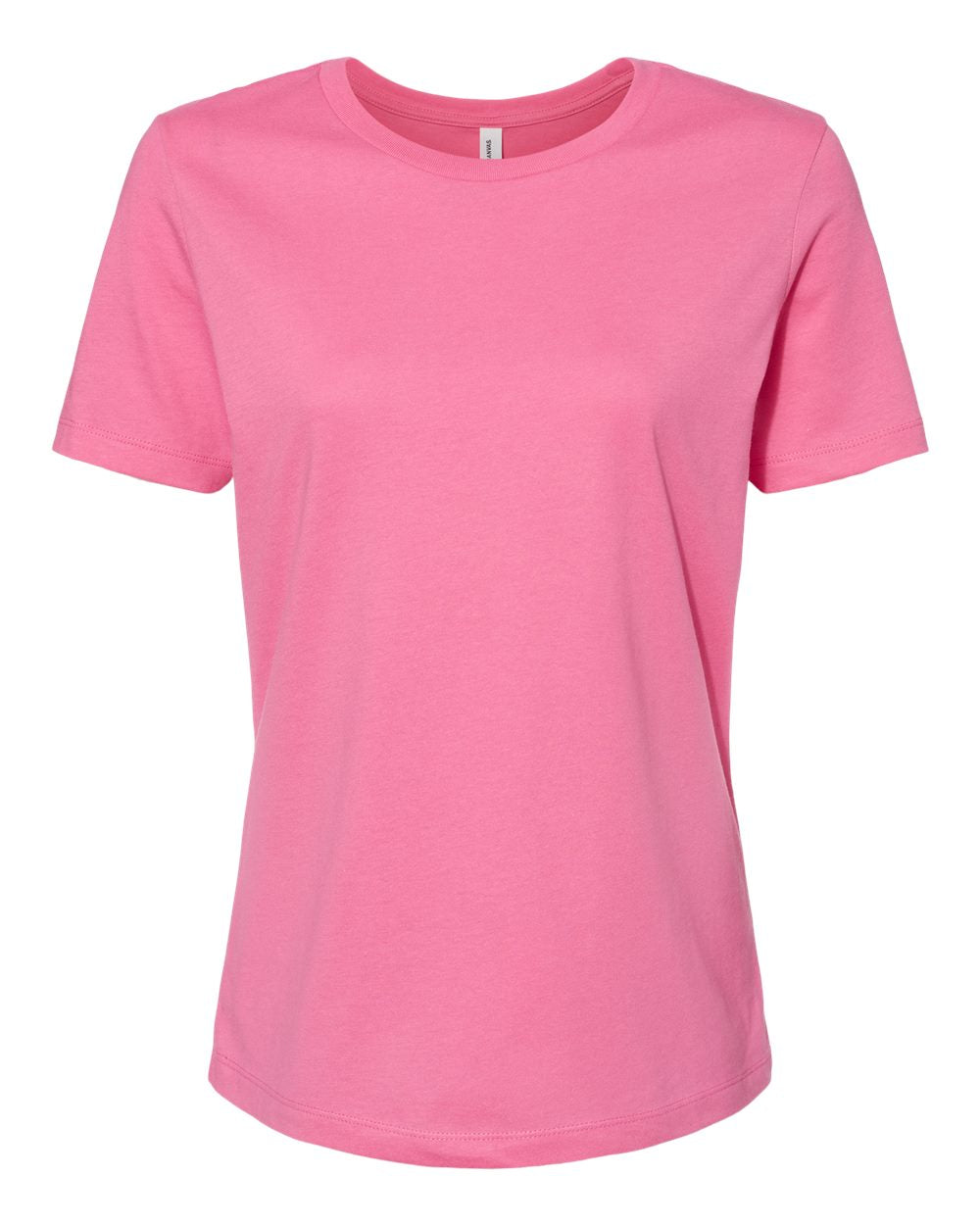 bella+canvas womens relaxed tee charity pink