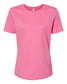 bella+canvas womens relaxed tee charity pink