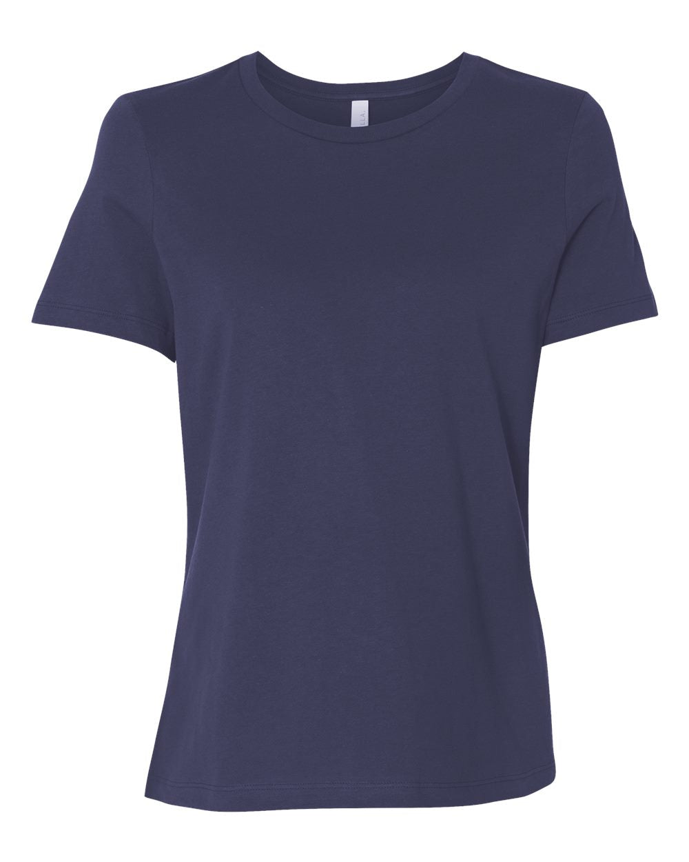 bella+canvas womens relaxed tee navy
