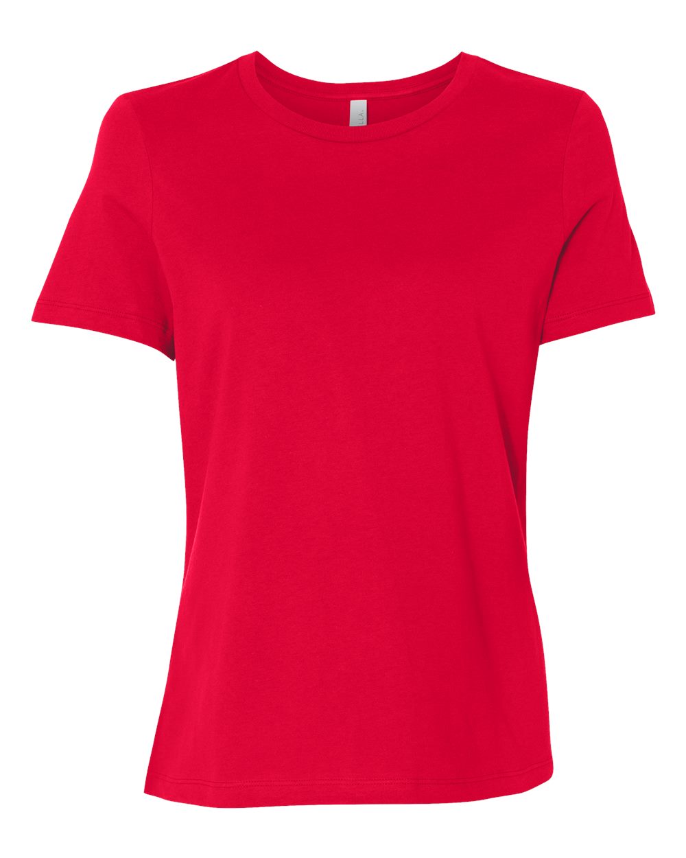 bella+canvas womens relaxed tee red