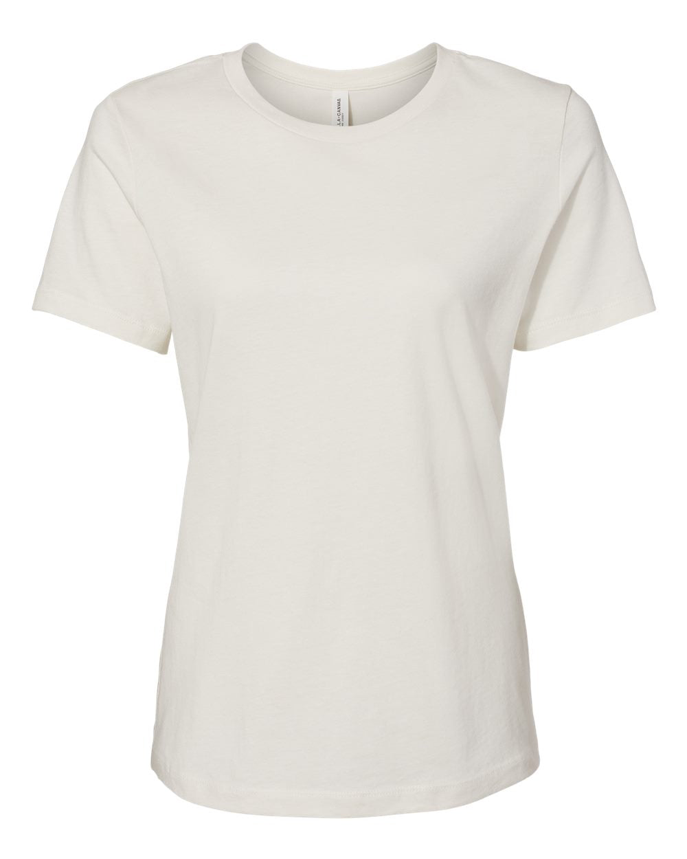bella+canvas womens relaxed tee vintage white
