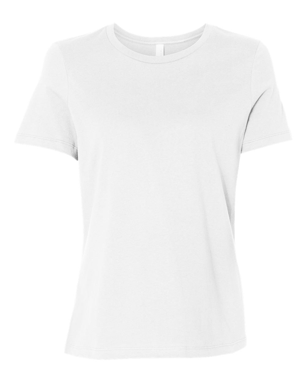 bella+canvas womens relaxed tee white