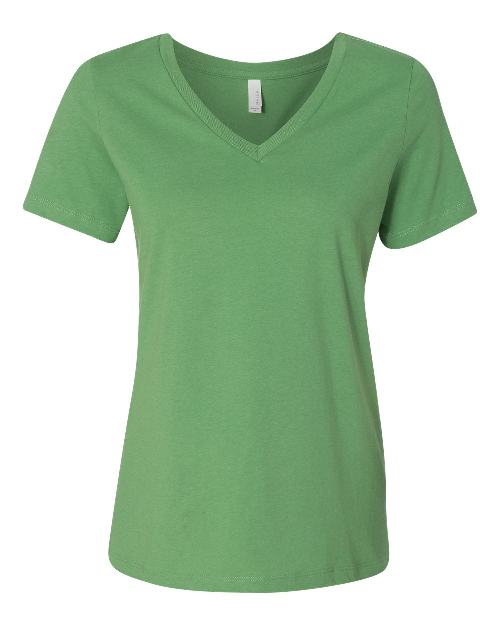 bella+canvas womens relaxed v-neck tee leaf