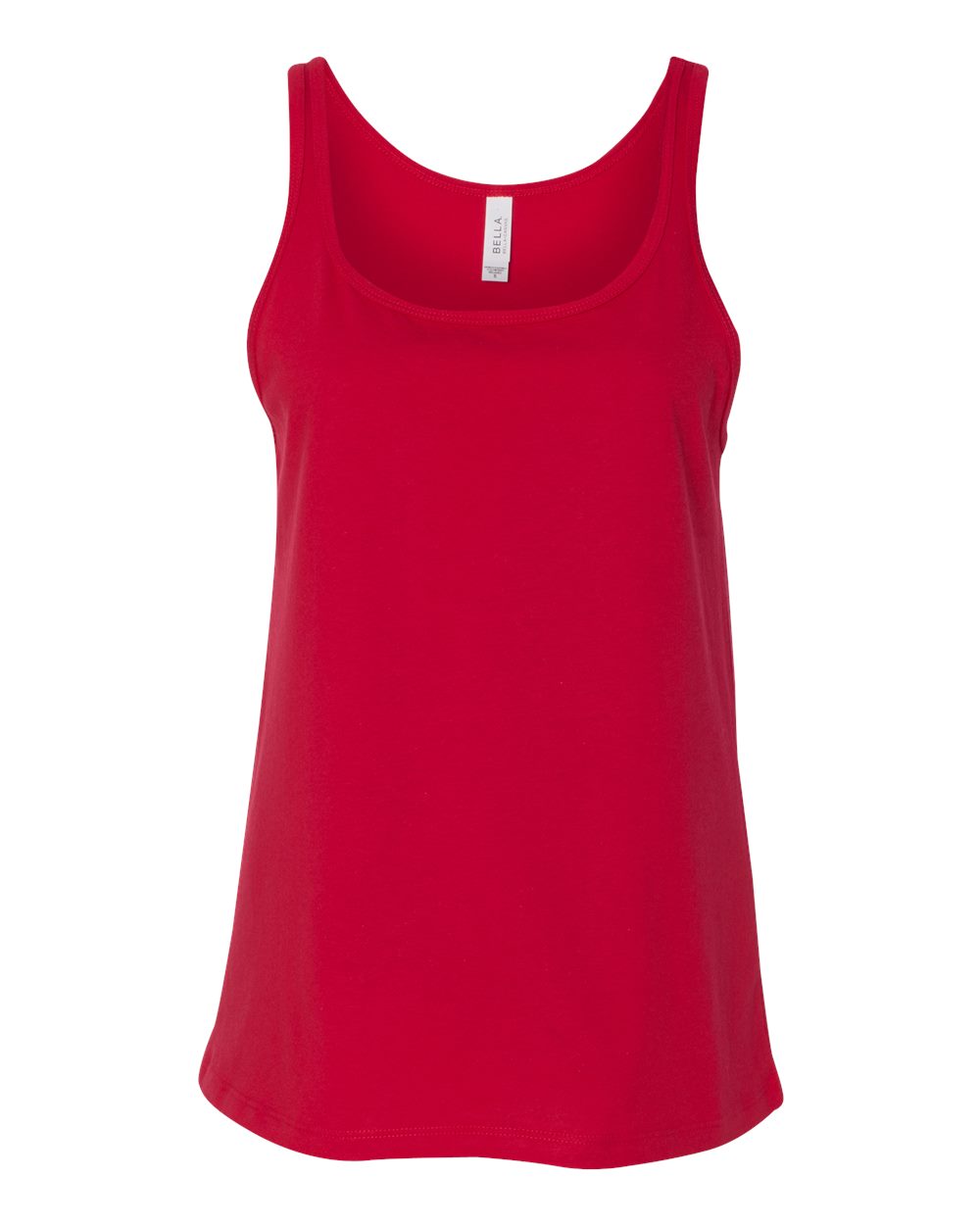 bella+canvas womens relaxed tank red