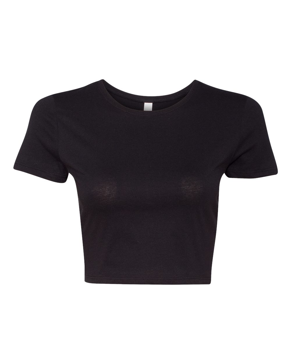 bella+canvas womens crop t-shirt black