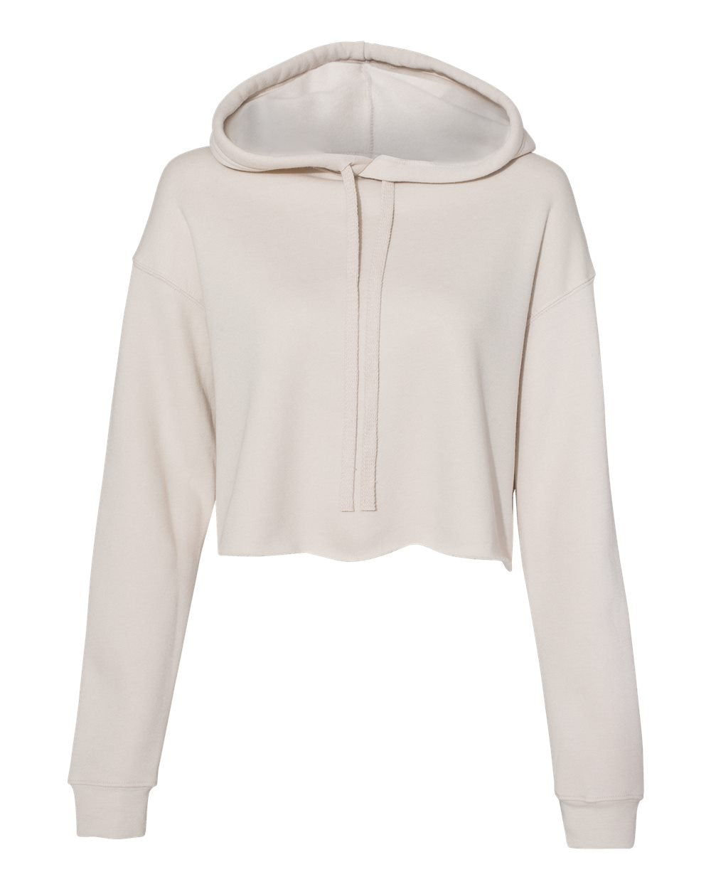 bella+canvas womens cropped hoodie heather dust