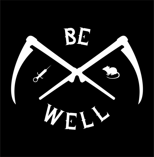 be well plague DTG design graphic