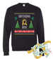 black crewneck sweatshirt christmas birthday boy design