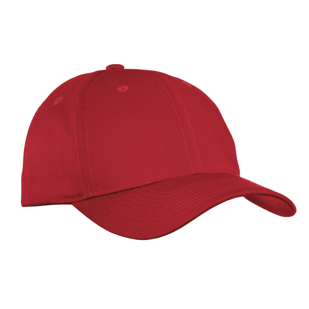 port authority twill cap red