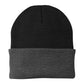 port & company knit cap black athletic oxford